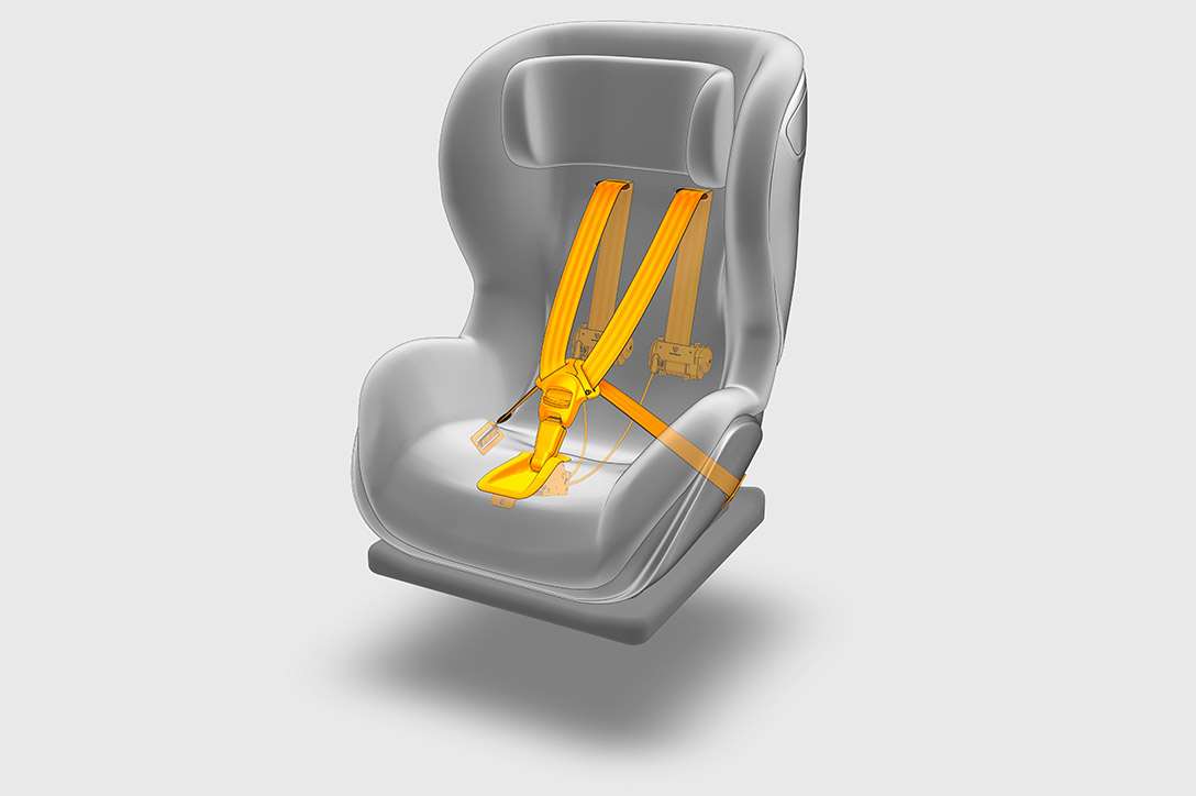 RollFix designed child harness